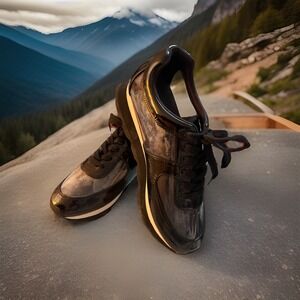 New Jessica Rich Sneaker Transparent Womens Black Sz EU 40‎ USA 9 NIB Dust Bag